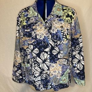 CJ BANKS butterfly jacket 1X